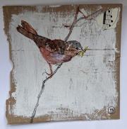 Little bird with an insect in its mouth