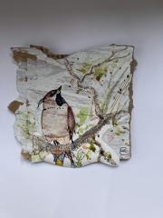 Bird sitting in tree