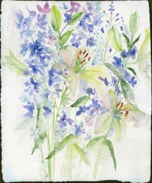 Delphiniuns And Lilies