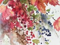 Autumn Jewels Leaves, haws and privet berries swaying together in teh Autumn hedge
