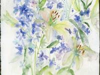 Delphiniuns And Lilies Delphiniuns And Lilies