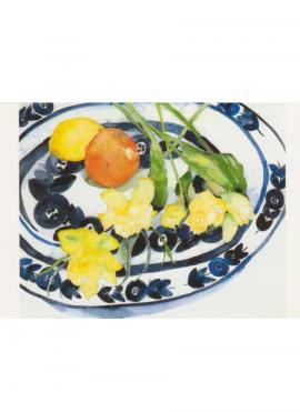 Blue and White Dish Card
